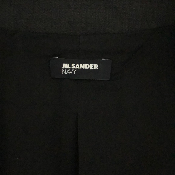 Jil Sander Navy charcoal cropped blazer, size 34 - Picture 3 of 4